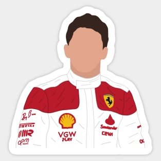 Leclerc in Monaco 2023 Sticker